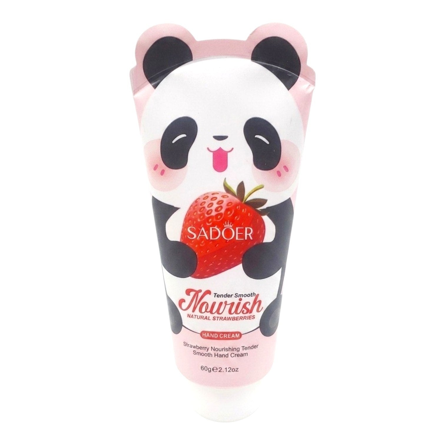 CREMA PARA MANOS HIDRATANTE CON EXTRACTO NATURAL DE FRESA SADOER 60G