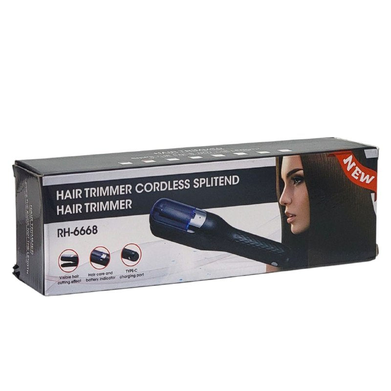 MAQUINA CORTADORA DE PELO INALAMBRICA PARA LAS PUNTAS, RECORTA CON SEGURIDAD LAS PUNTAS ABIERTAS Y DAÑADAS SIN AFECTAR EL LARGO DEL CABELLO EN GENERAL EN MINUTOS HAIR TRIMMER CORDLESS SPLITEND RH-6668