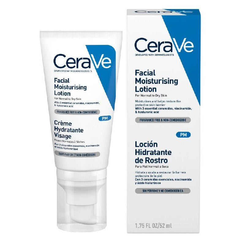 CREMA FACIAL HIDRATANTE DE ACIDO HIALURONICO DE RAPIDA ABSORCION HIDRATANTE CERAVE 52ML