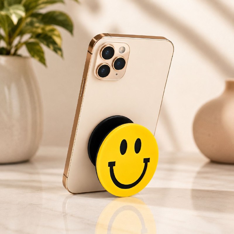SOPORTE PARA CELULAR DE CARITA FELIZ 5X5CM