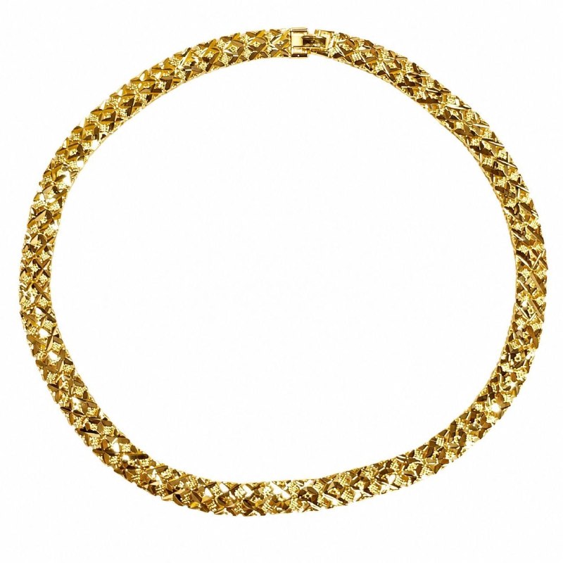 GARGANTILLA DE ENCHAPE PARA DAMA 2CM