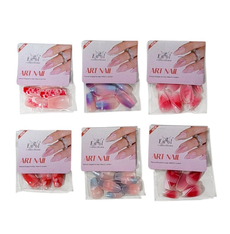 UÑAS POSTIZAS PARA UN SOLO USO 12 UÑAS CADA SOBRE