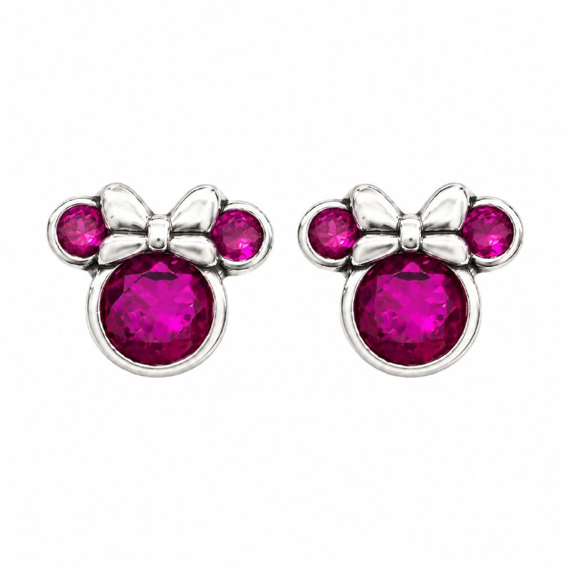 ARITOS DE PLATA 9.25 CON DISEÑO DE MINNIE MOUSE MEDIDA: 0.5CM PESO: 1.9G