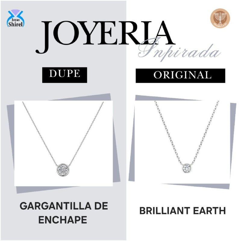 GARGANTILLA DE ENCHAPE PARA DAMA 2CM (DUPE DE BRILLIANT EARTH)