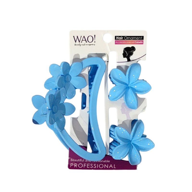 GANCHO PARA EL CABELLO EN SET DE 3PCS WAO BEAUTY GRANDE 9X6CM, PEQUEÑOS 4X4CM