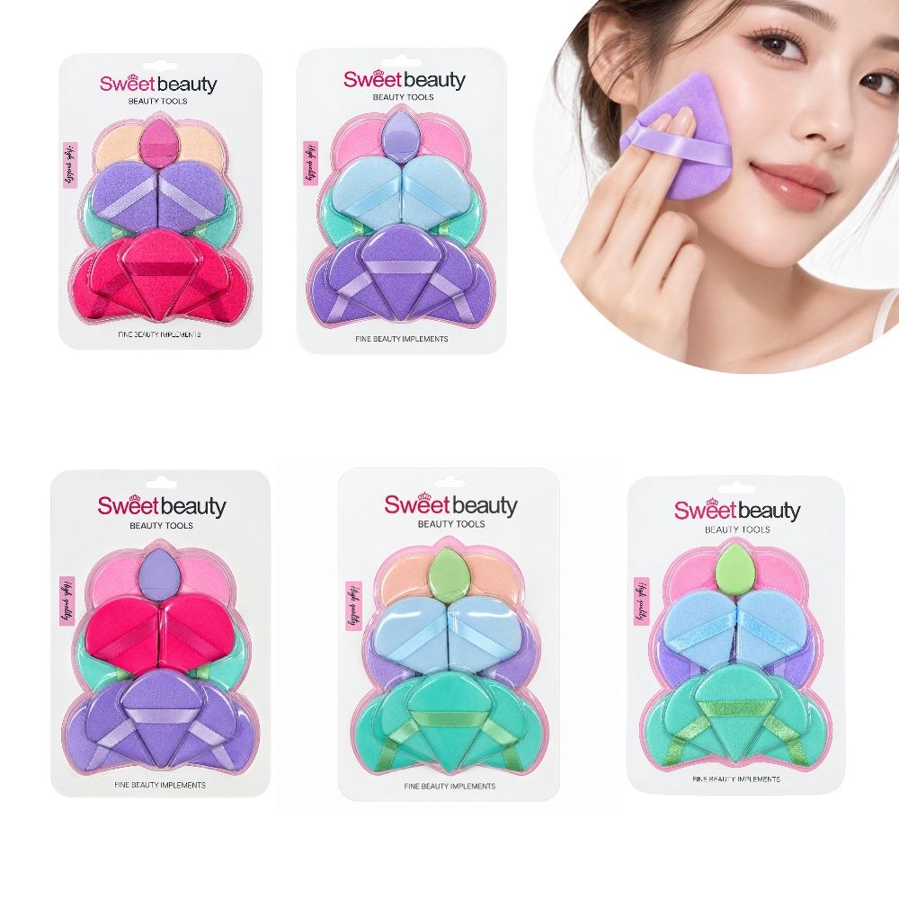 SET DE 12 ESPONJAS BORLAS PARA MAQUILLAJE SWEET BEAUTY