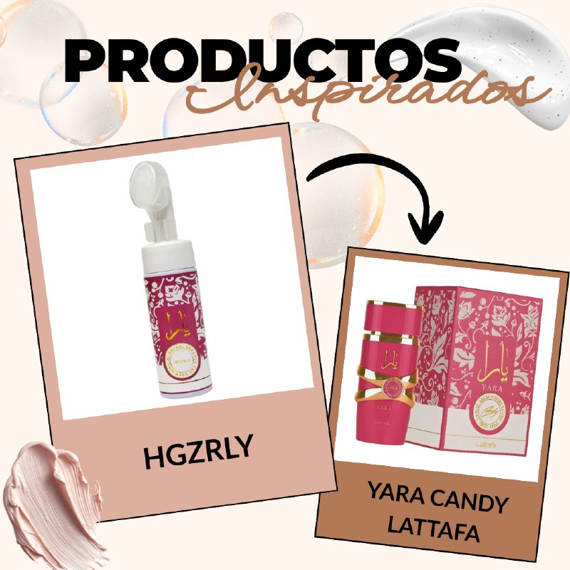 LIMPIADOR FACIAL EN ESPUMA PROFUNDA HIDRATANTE REMOVEDORA DE MAQUILLAJE HGZRLY 150ML DUPE DE LATTAFA YARA CANDY