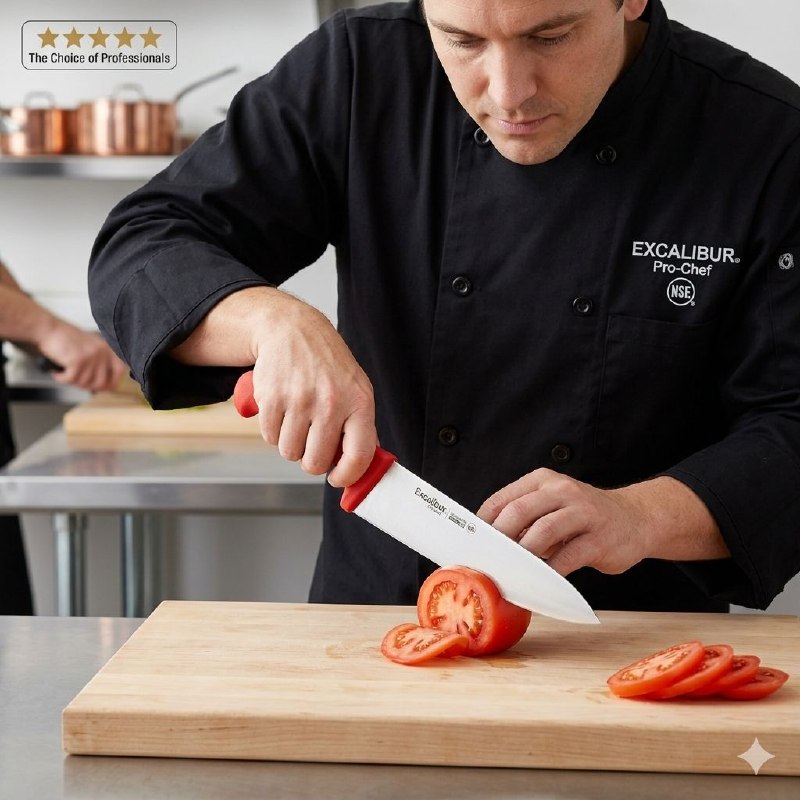 CUCHILLO DE COCINA MULTIUSOS CON PUNTA ROMA EXCALIBUR 25.4CM