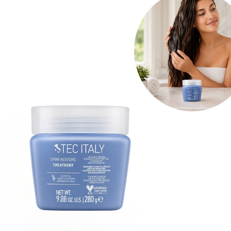 TRATAMIENTO RESTRUCTURANTE PROTECCIÓN DE COLOR Y NUTRICIÓN TEC ITALY OMNI RESTORE 280G 1 UND
