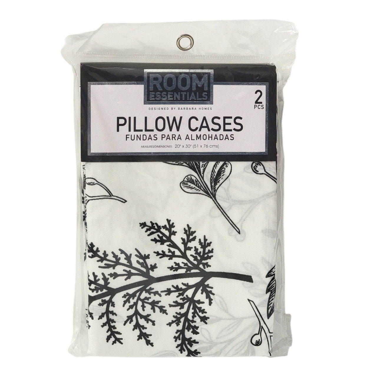 FUNDAS PARA ALMOHADAS ROOM ESSENTIALS 51X76CM X 2PCS