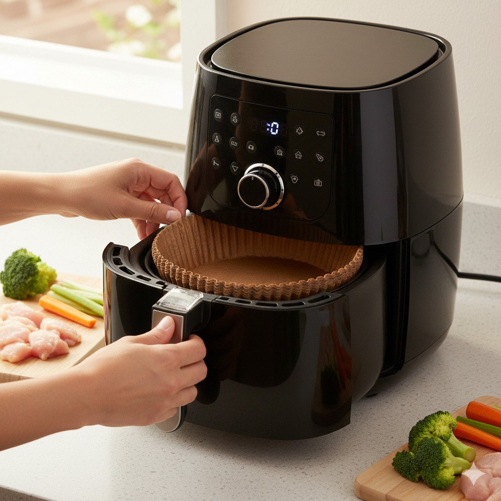 PAPEL ANTIADHERENTE PARA FREIDORA DE AIRE 100 PCS LOTUS 16X4.5CM