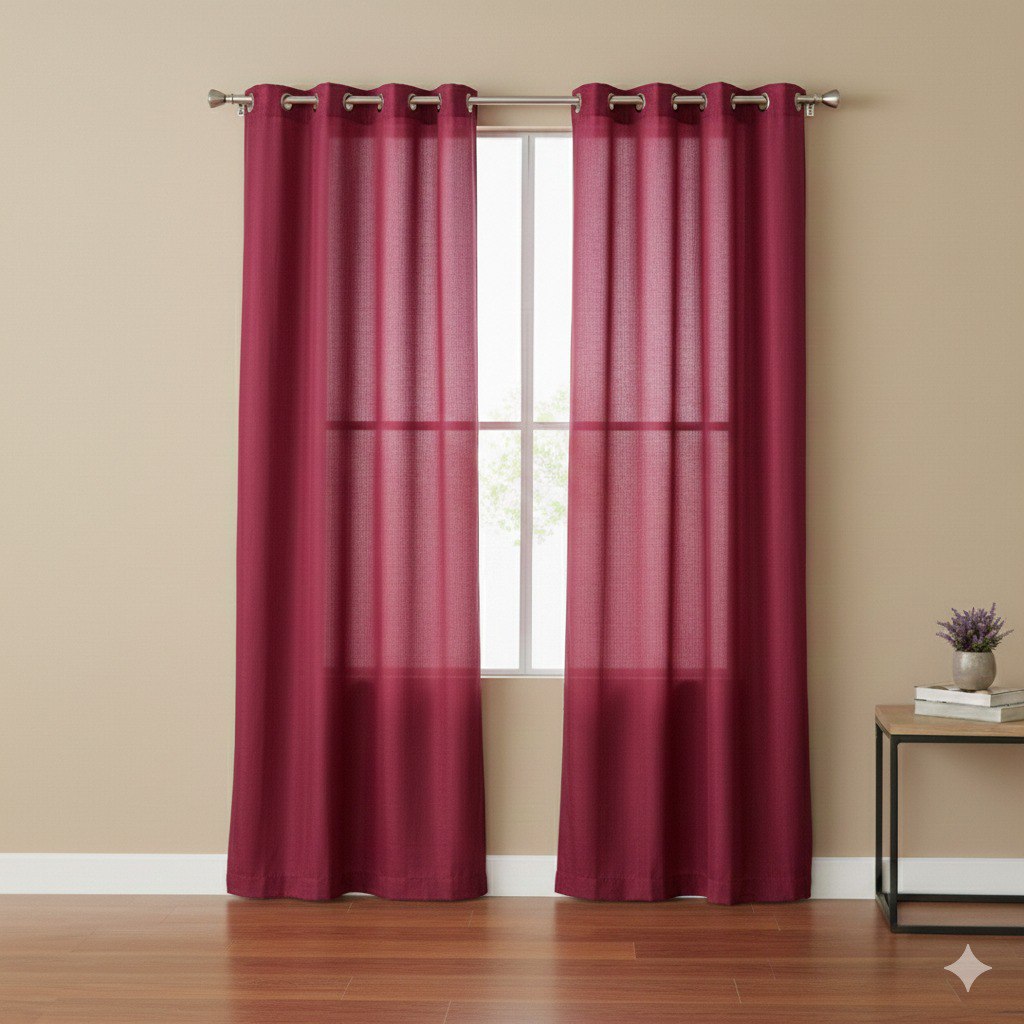 CORTINA DE VENTANA CON OJALES METALICOS TOSKANA COLLECTION 137X228CM