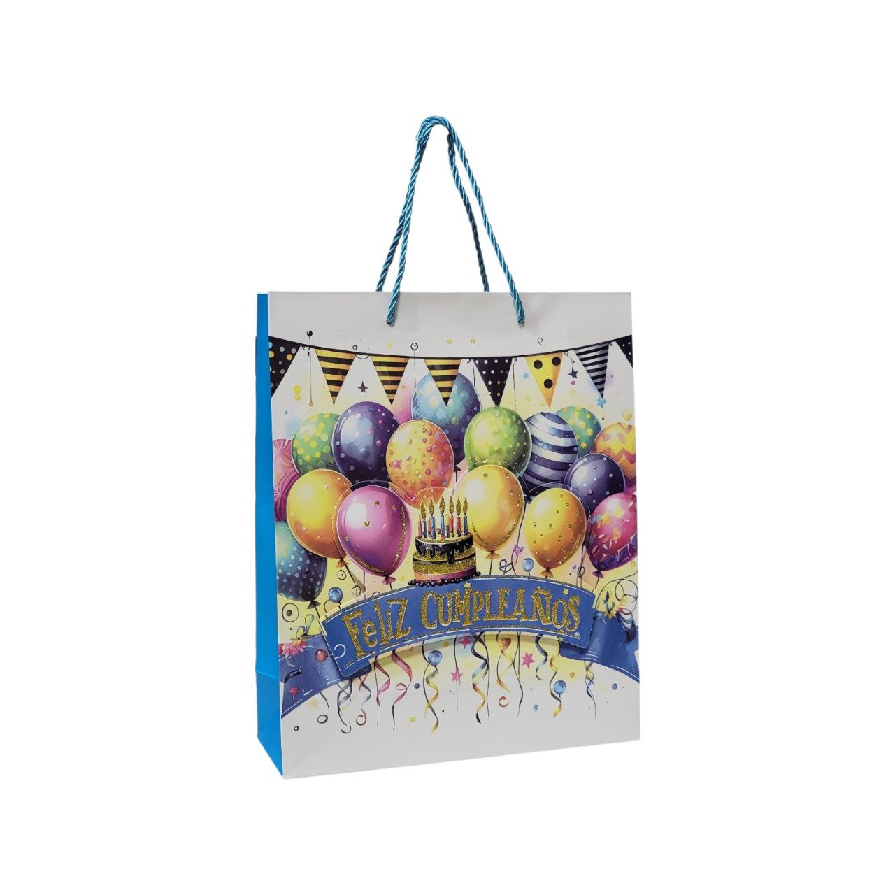 BOLSA DE REGALO PARA CUMPLEAÑOS MEDIANA 32X26X10CM