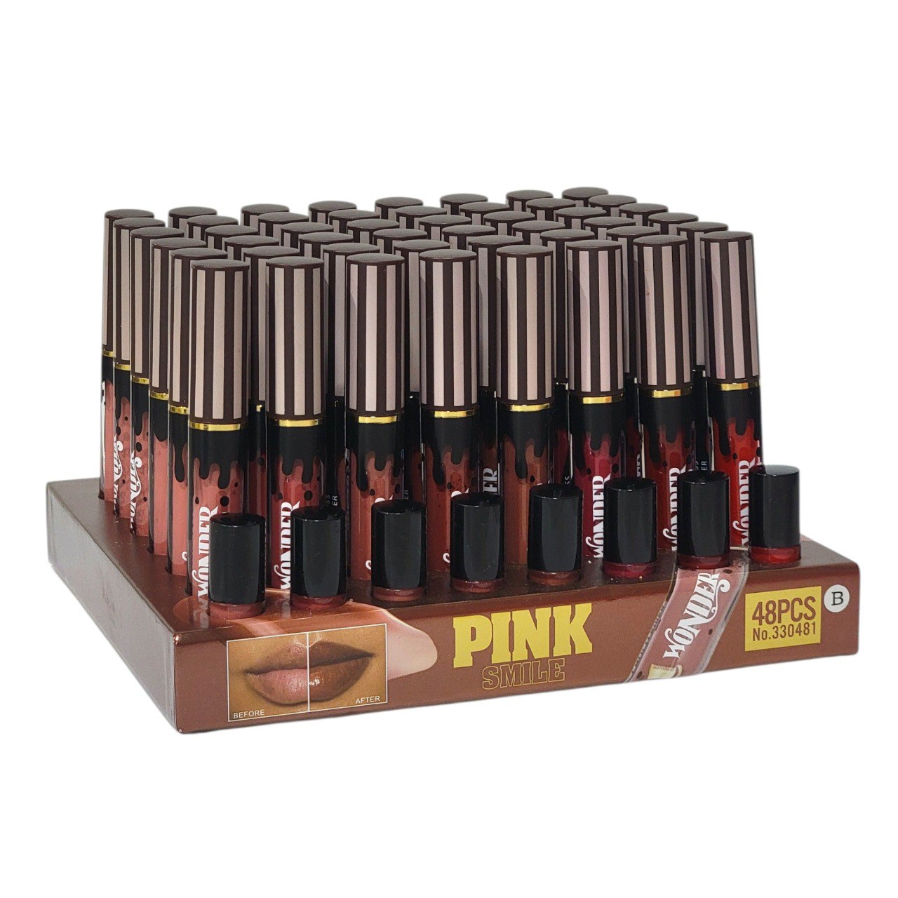 BRILLO LABIAL DE ALTA COBERTURA LUMINOSA Y DE ACABADO VINILO PINK SMILE 8ML (DUPE DE SHEGLAM)
