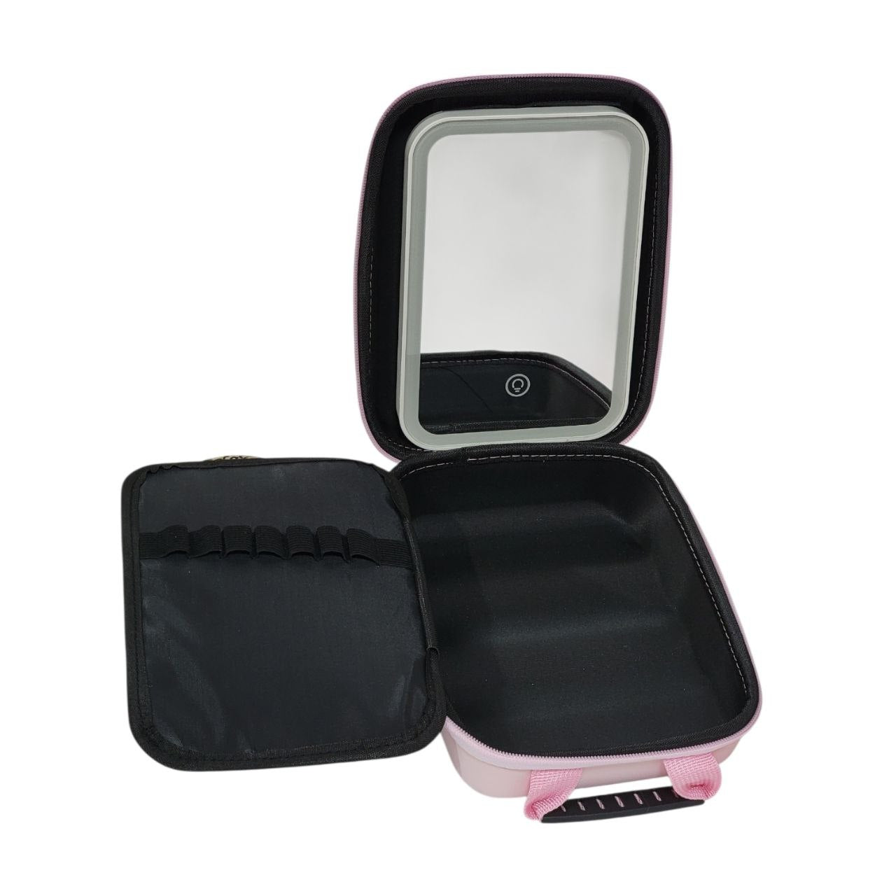 ORGANIZADOR ESTUCHE DE MAQUILLAJE CON ESPEJO LED INTEGRADO 24X16X7CM