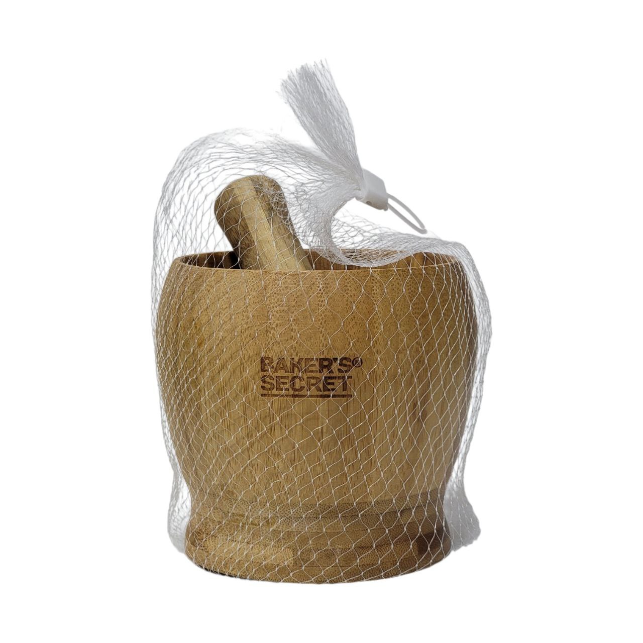 MOLEDOR DE MADERA BAMBÚ BAKERS SECRET 11X11CM