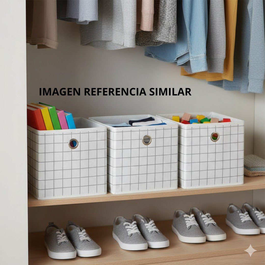 ORGANIZADOR CAJA DE ALMACENAMIENTO PLEGABLE MULTIUSO CLOSET ESSENTIALS 22x22x20CM