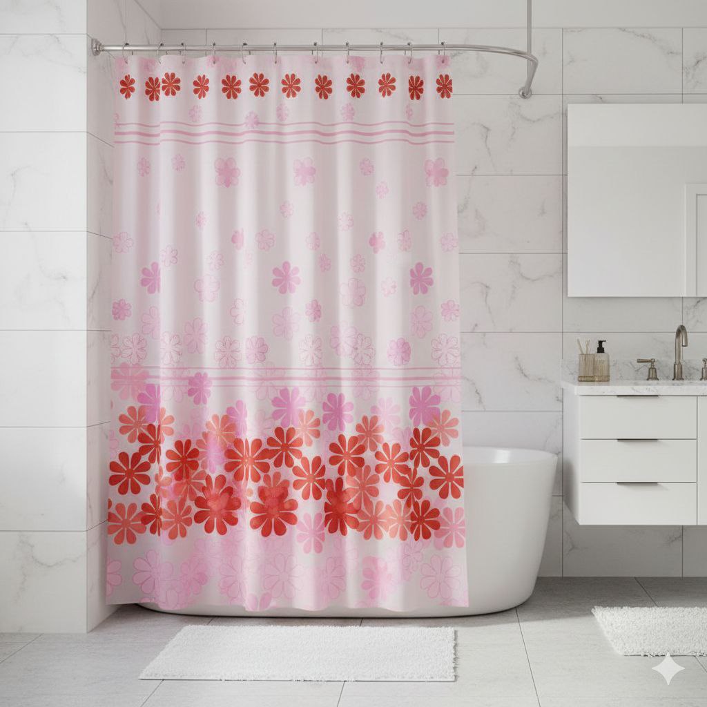 CORTINAS PARA BAÑO DE PEVA PALM SPRINGS HOMES 180X180CM