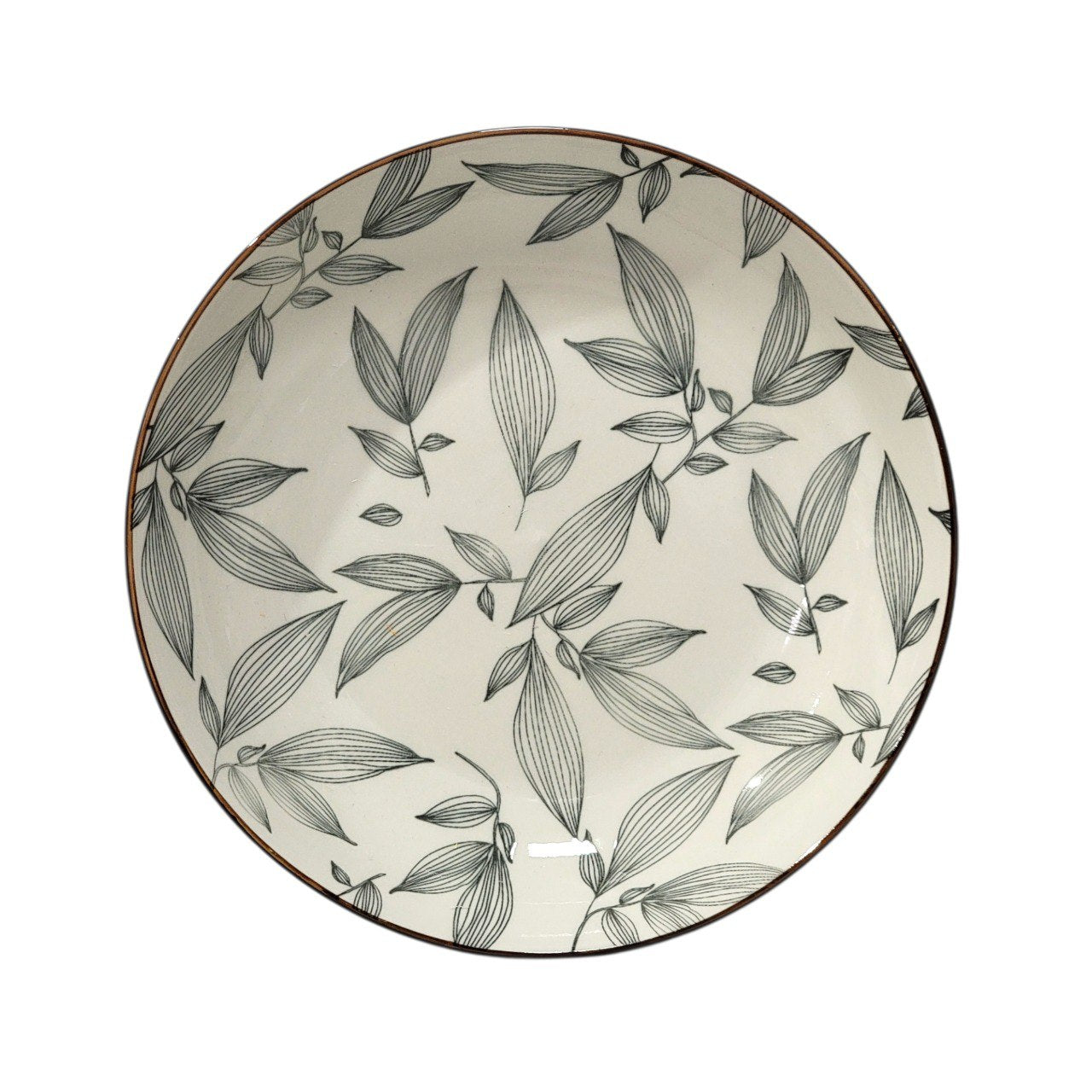PLATO SEMI HONDO DECORATIVO DE CERÁMICA 23CM