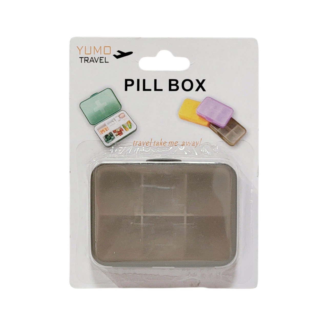 ORGANIZADOR DE PASTILLAS DE VIAJE YUMO TRAVEL 6.5CMX9CM