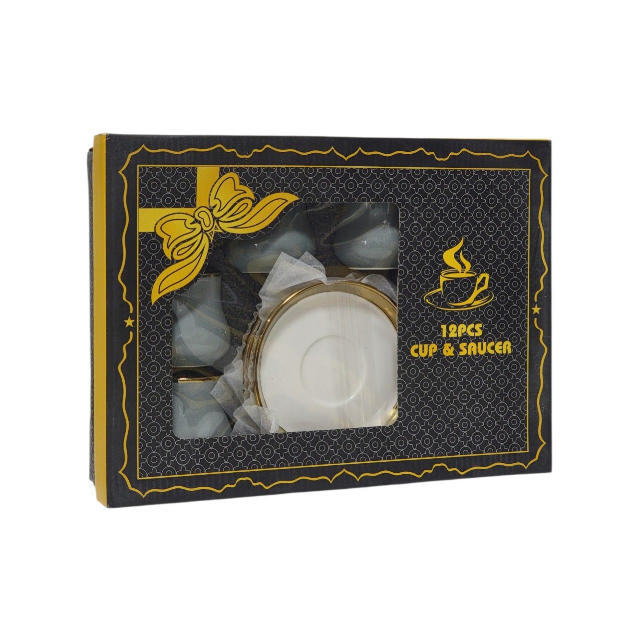 JUEGO DE TAZAS Y PLATOS PARA CAFE O TE DE CERAMICA 12PCS