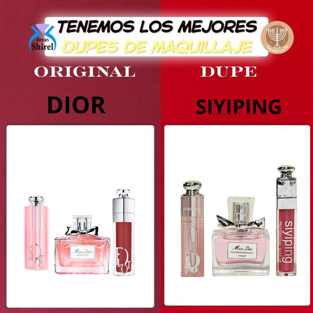 SET DE BRILLO LABIAL Y PERFUME SIYIPING (DUPE DE DIOR)