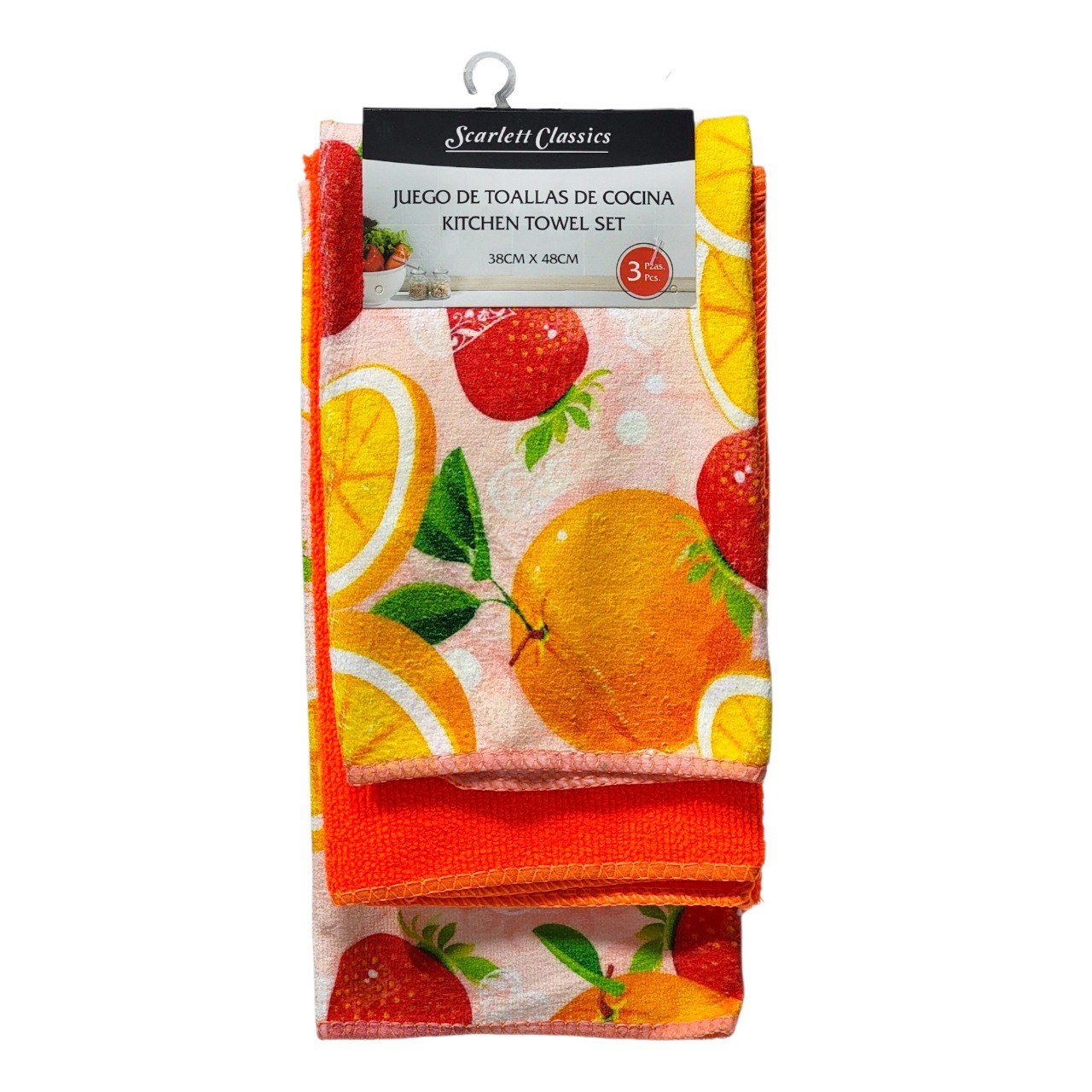 SET DE TOALLAS Y PAÑOS DE COCINA 4PCS SCARLETT CLASSICS 38X48CM