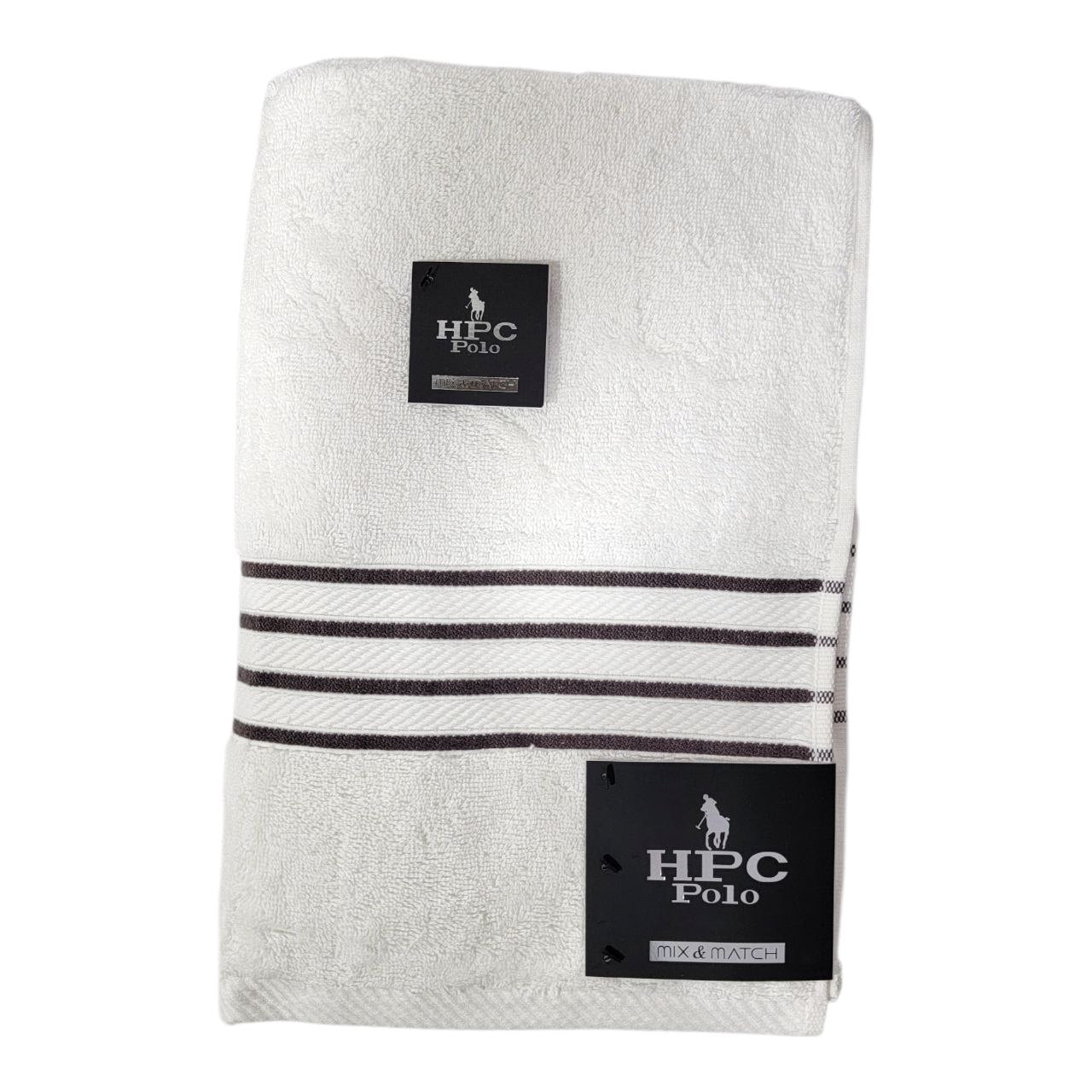 TOALLA DE BAÑO 100% ALGODON HPC POLO 68.5X13.7CM