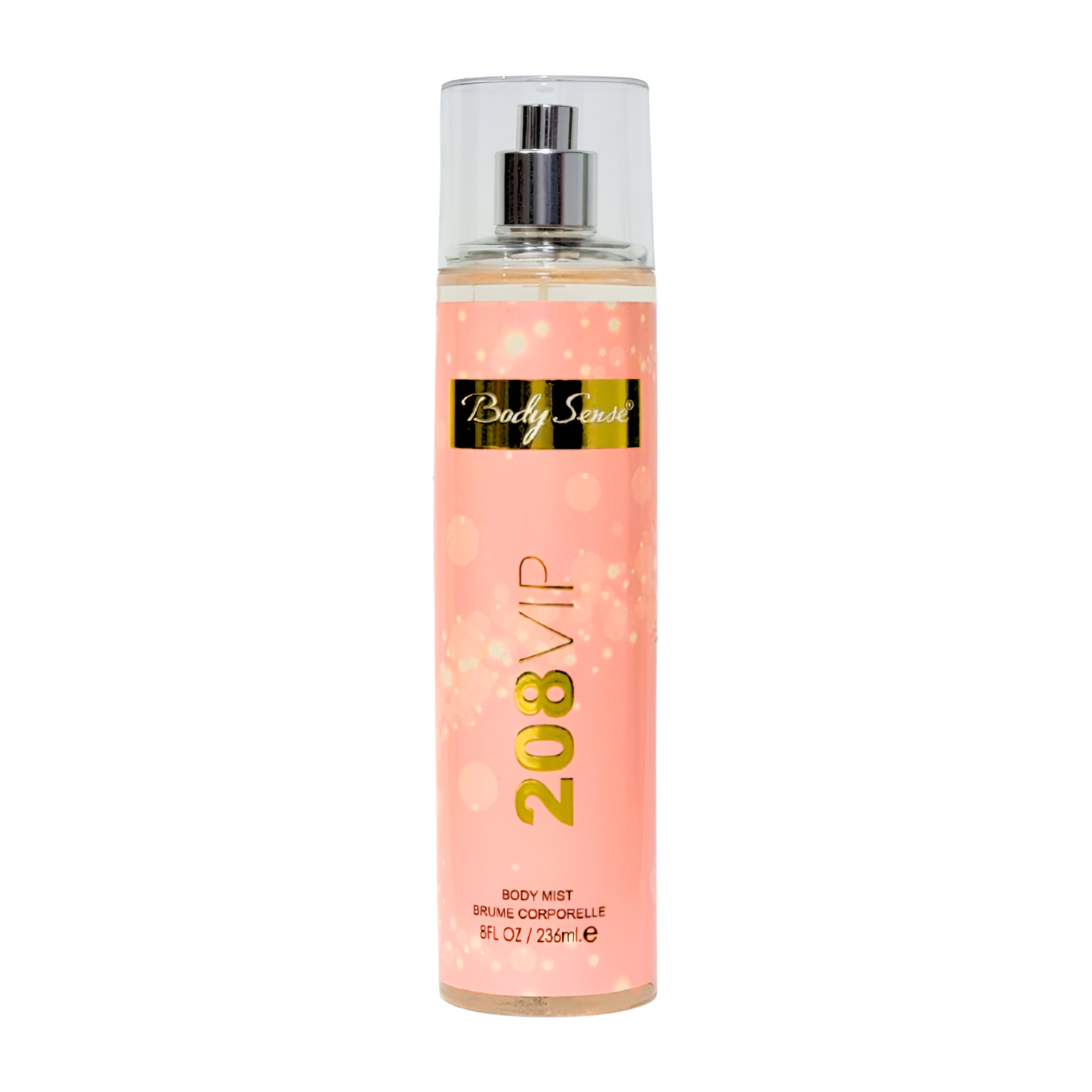 SPLASH BODY SENSE 208 VIP FOR WOMEN 236ML (M) (DUPE CAROLINA HERRERA 212 VIP ROSE)