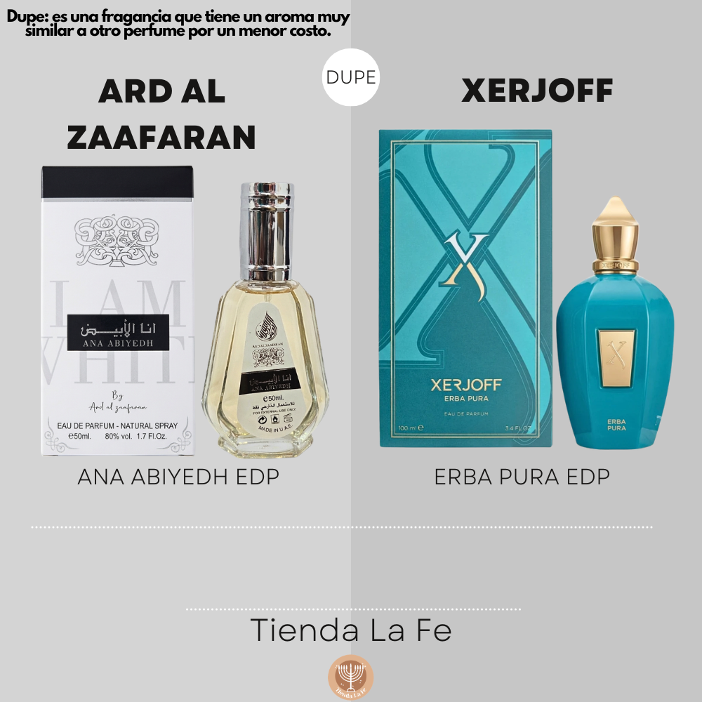 ARD AL ZAAFARAN ANA ABIYEDH EDP 50ML (U) (DUPE XERJOFF ERBA PURA EDP)