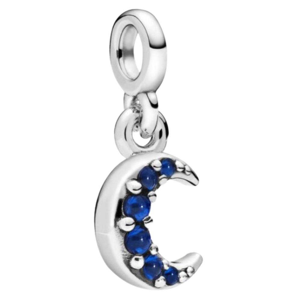 MINIPCH046  COLGANTE DE LUNA PIEDRA AZUL