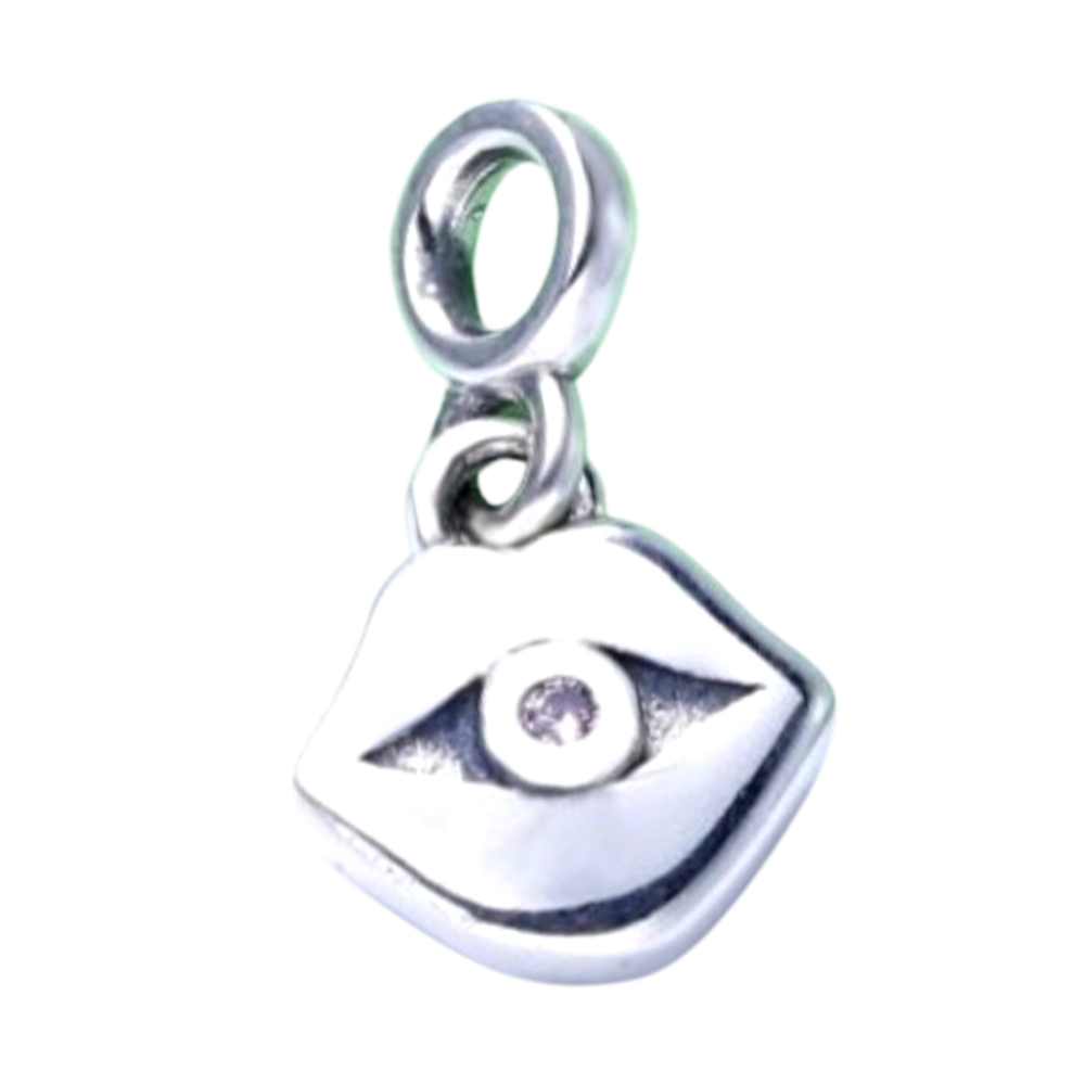 MINIPCH027 COLGANTE OJO TURCO  PARA PULCERA DE CADENA DE ESLABONES LINK