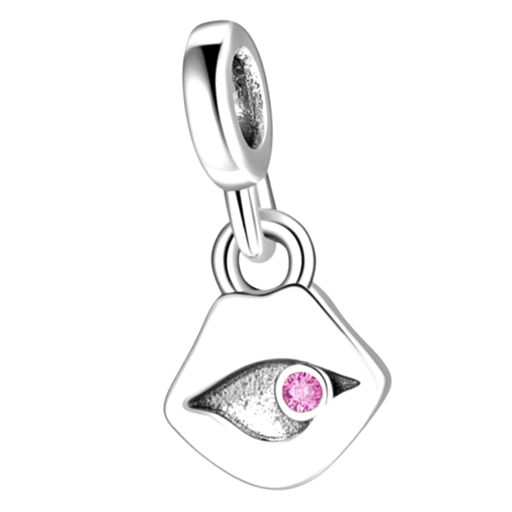 MINIPCH028 COLGANTE OJO TURCO  PARA PULCERA DE CADENA DE ESLABONES LINK