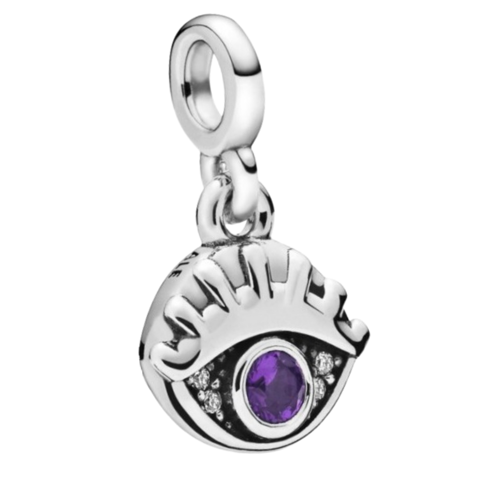 MINIPCH029$2 COLGANTE OJO TURCO  PARA PULCERA DE CADENA DE ESLABONES LINK