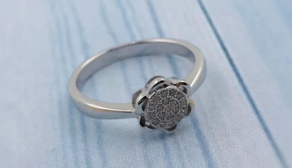 PANI449 ANILLO FLOR, PLATA 925
