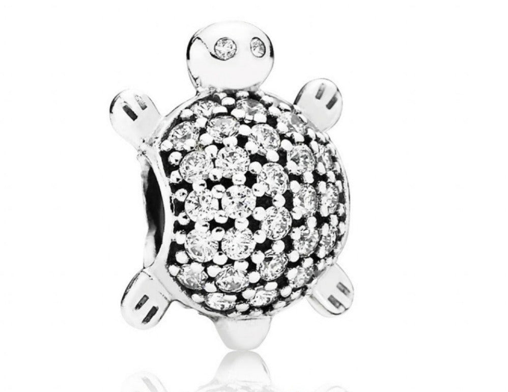 PCHARM2280  TORTUGA CON CIRCONES TRANSPARENTES