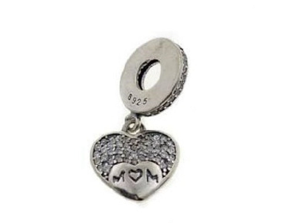 PCHARM2337  COLGANTE DE CORAZON CON MENSAJE (MAMA)