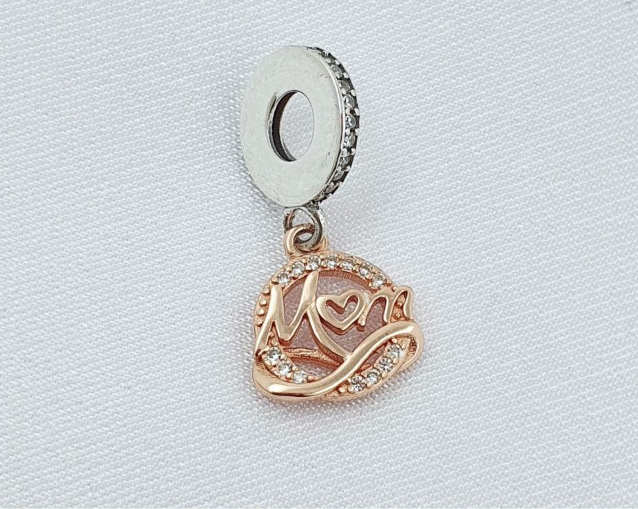 PCHARM2633    COLGANTE ROSE CON MENSAJE (MAMA)