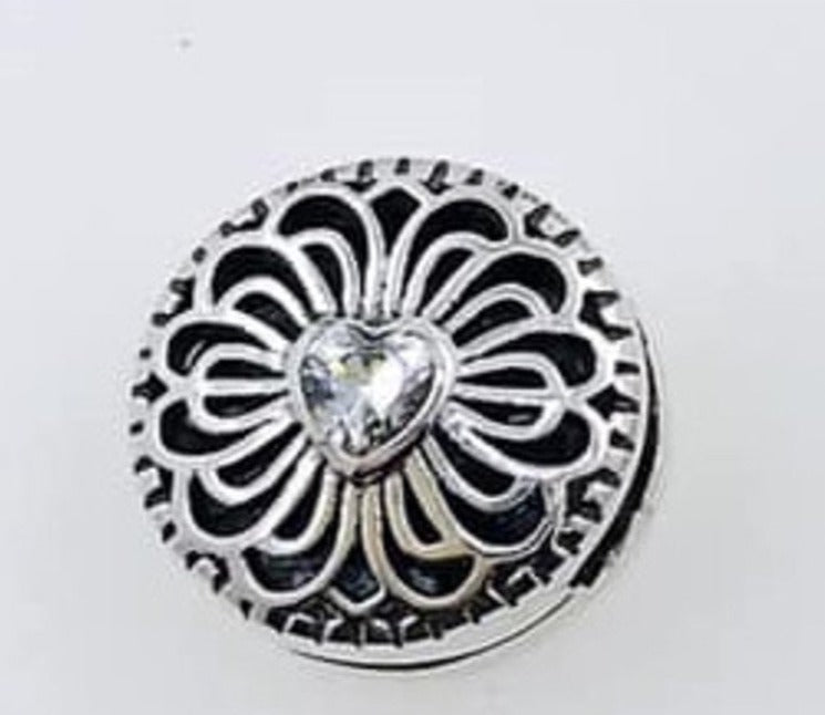 PCHARM743 CIRCULAR CON CIRCON DE CORAZON EN MEDIO PARA PANDORA REFLEXION