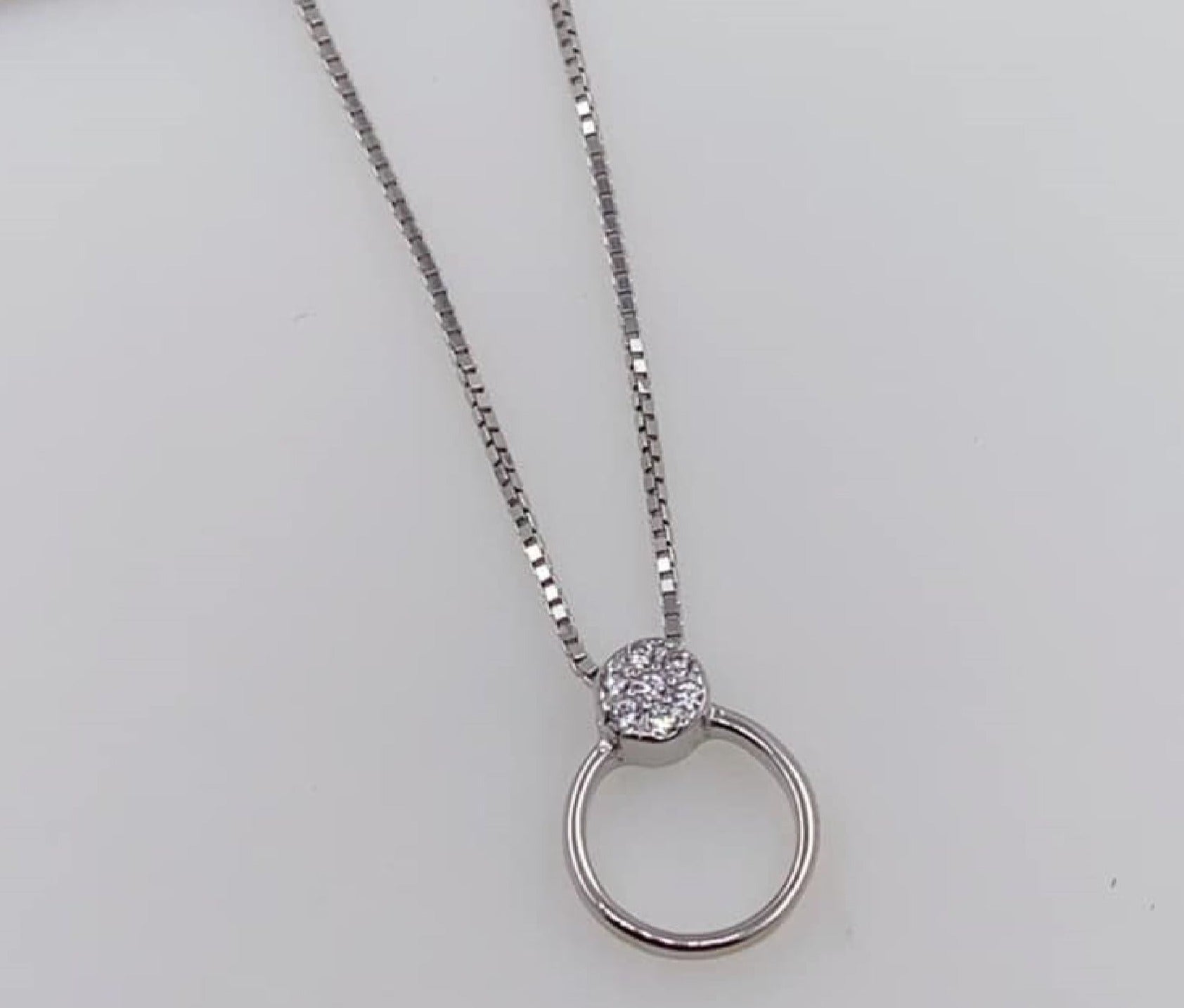 PDIJE1177  CIRCULAR CON CIRCON INCLUYE CADENA PLATA 925