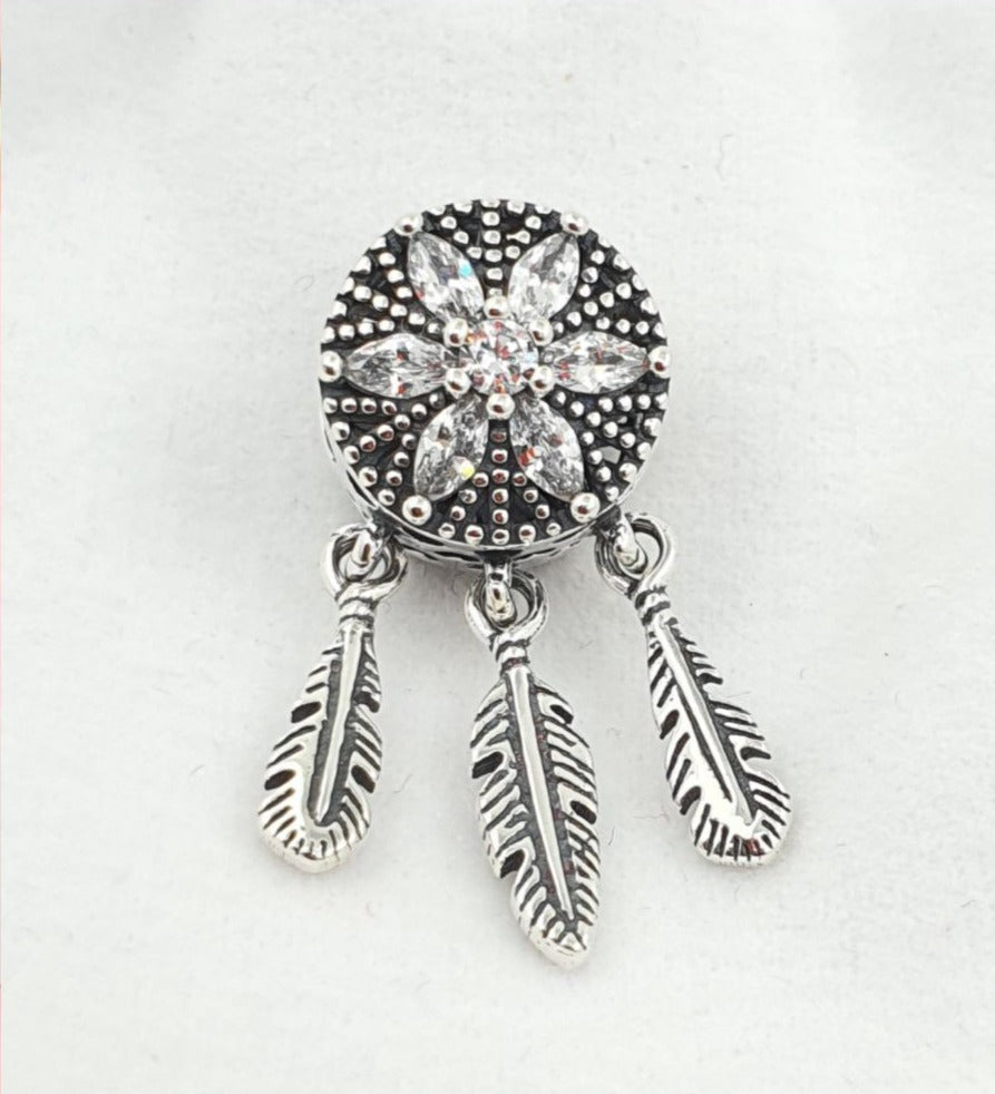 PCHARM2657#3    ATRAPA SUEÑOS CIRCONES TRANSPARENTES