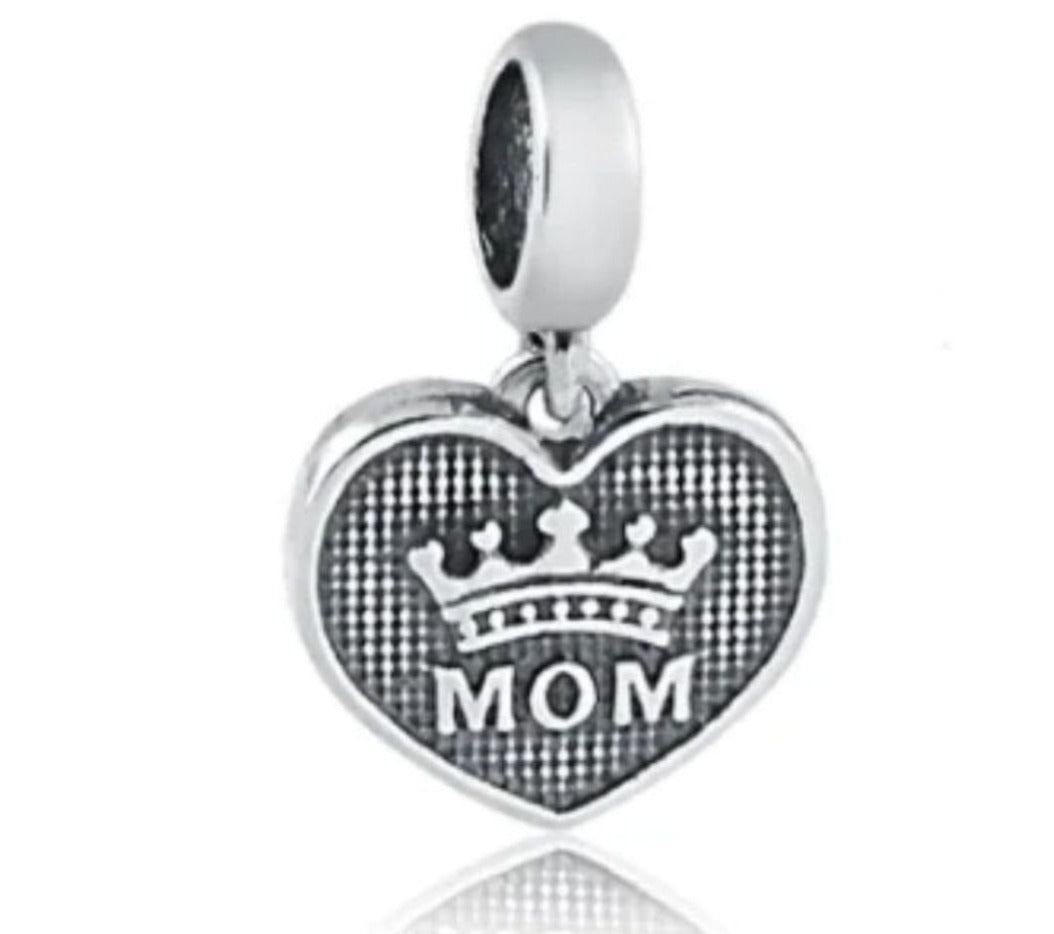 PCHARM2700   COLGANTE DE CORAZON CON MENSAJE (MAMA)