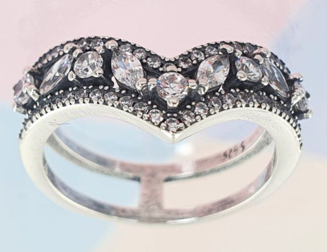 PANI1728 ANILLO CON CIRCONES EN FORMA DE CORONA PANDORA, PLATA 925